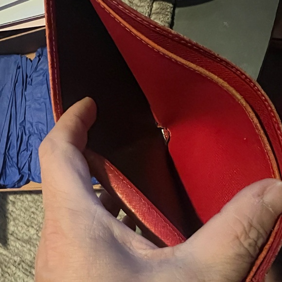 Louis Vuitton Red Epi Bi-fold Wallet - Picture 7 of 15